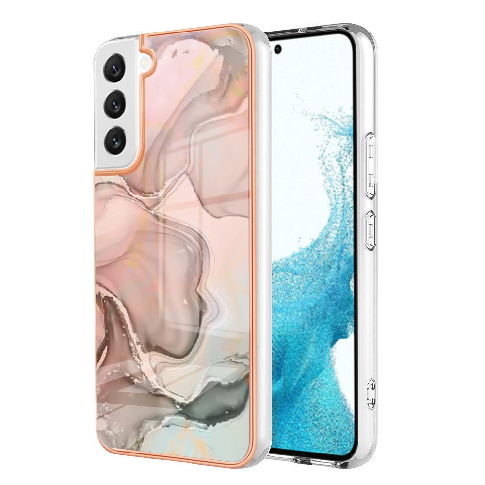 Galaxy S23 Schutzhülle – Mit Marmormuster 2,0 mm Galvanik-Rückseite