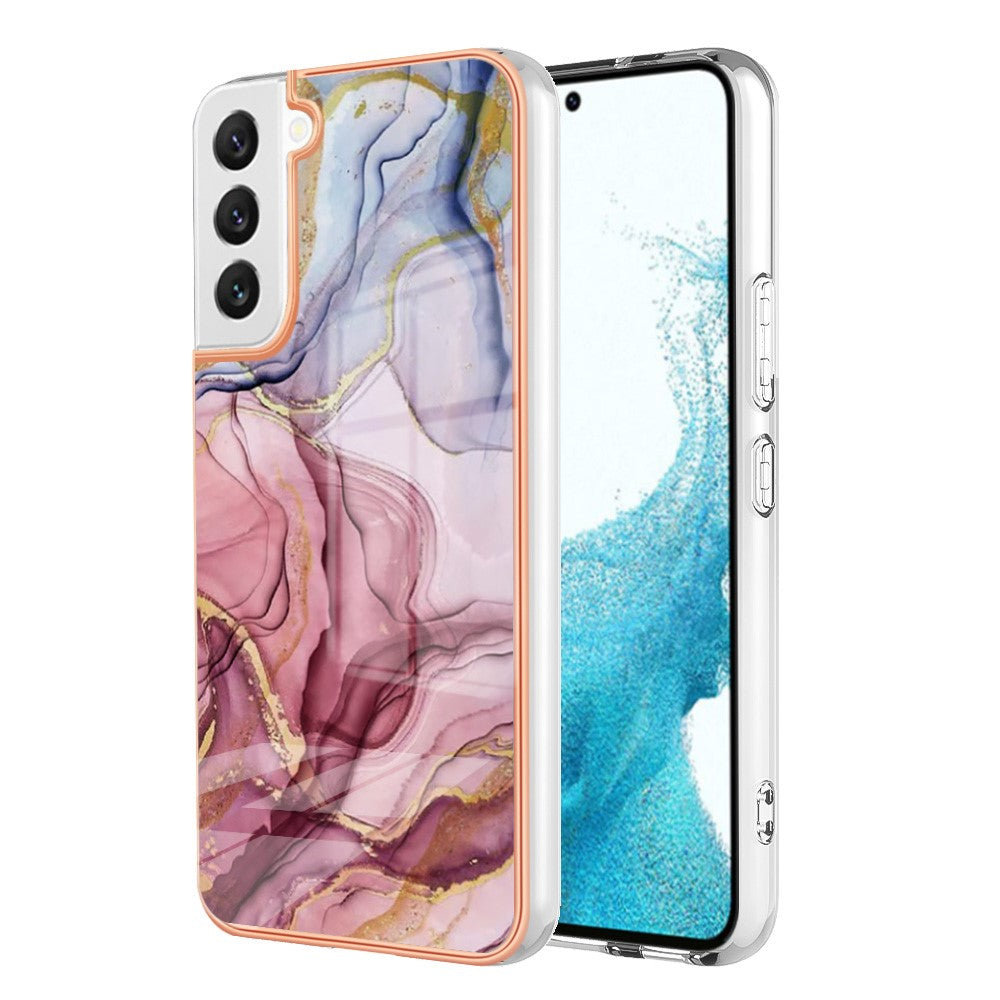 Galaxy S23 Schutzhülle – Mit Marmormuster 2,0 mm Galvanik-Rückseite
