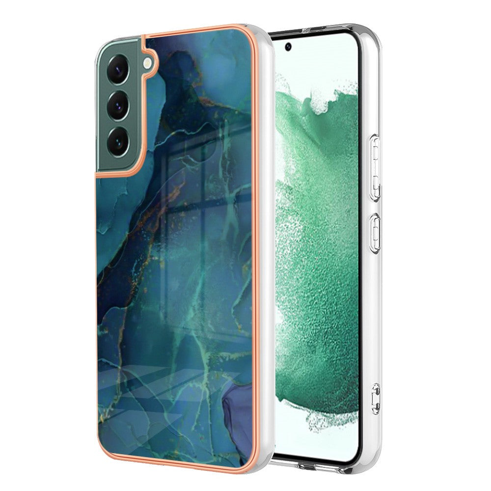 Galaxy S23 Plus Schutzhülle – Mit Marmormuster 2,0 mm Galvanik-Rückseite