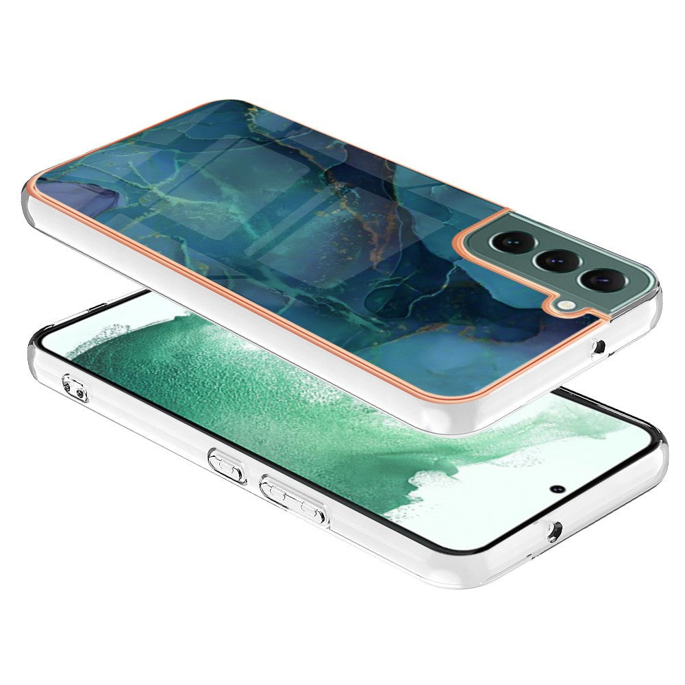 Galaxy S23 Plus Schutzhülle – Mit Marmormuster 2,0 mm Galvanik-Rückseite