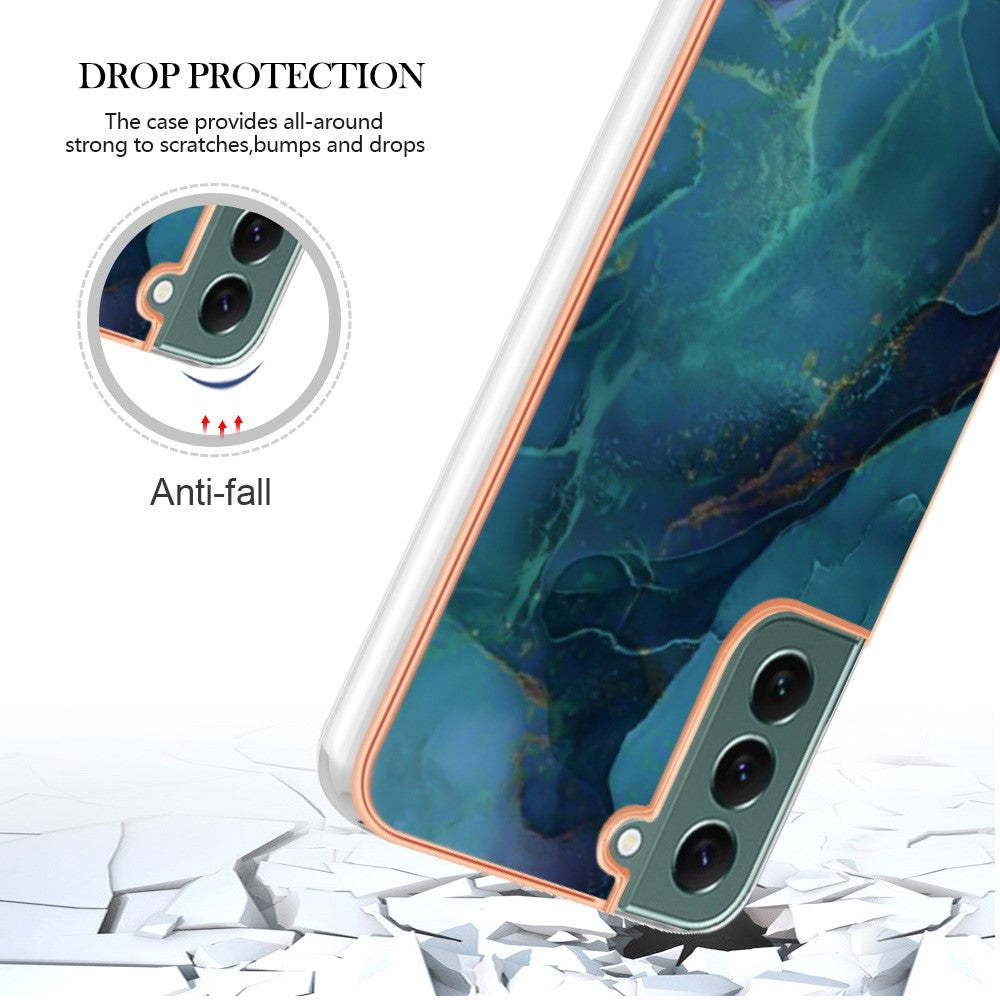Galaxy S23 Plus Schutzhülle – Mit Marmormuster 2,0 mm Galvanik-Rückseite