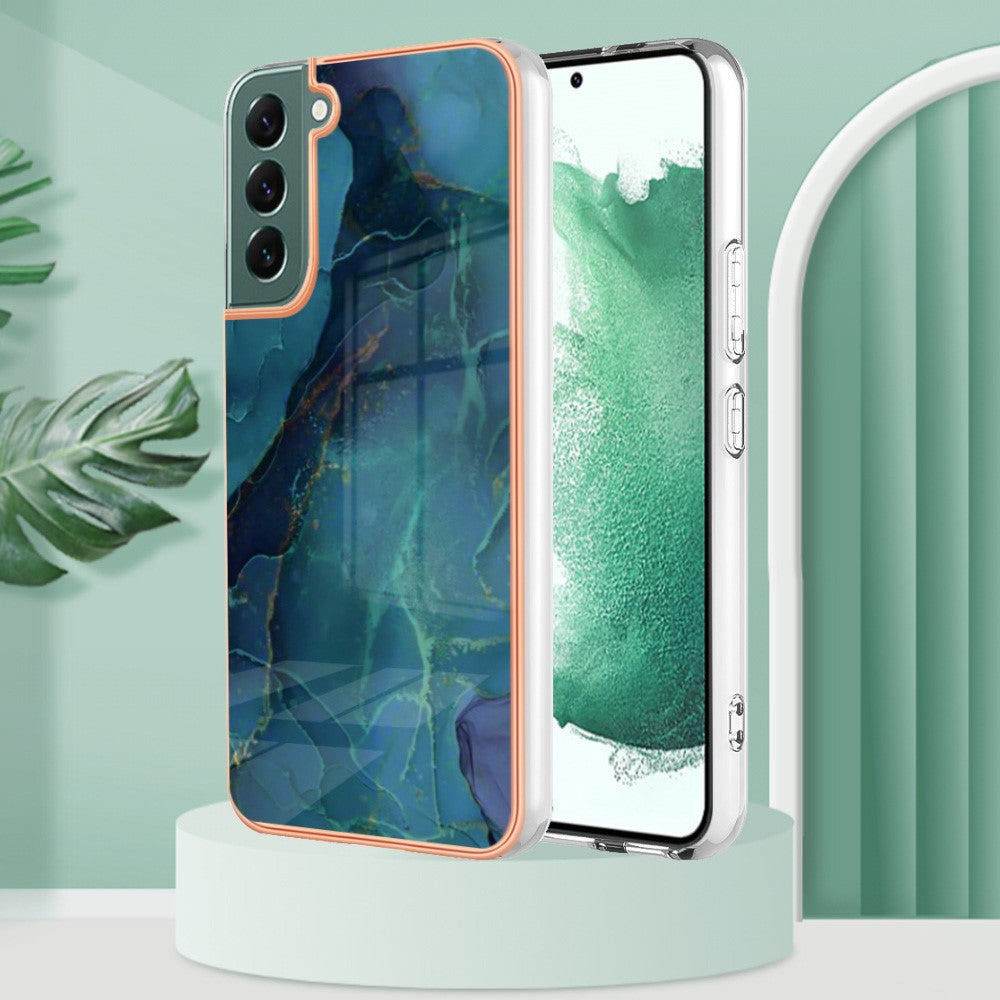 Galaxy S23 Plus Schutzhülle – Mit Marmormuster 2,0 mm Galvanik-Rückseite