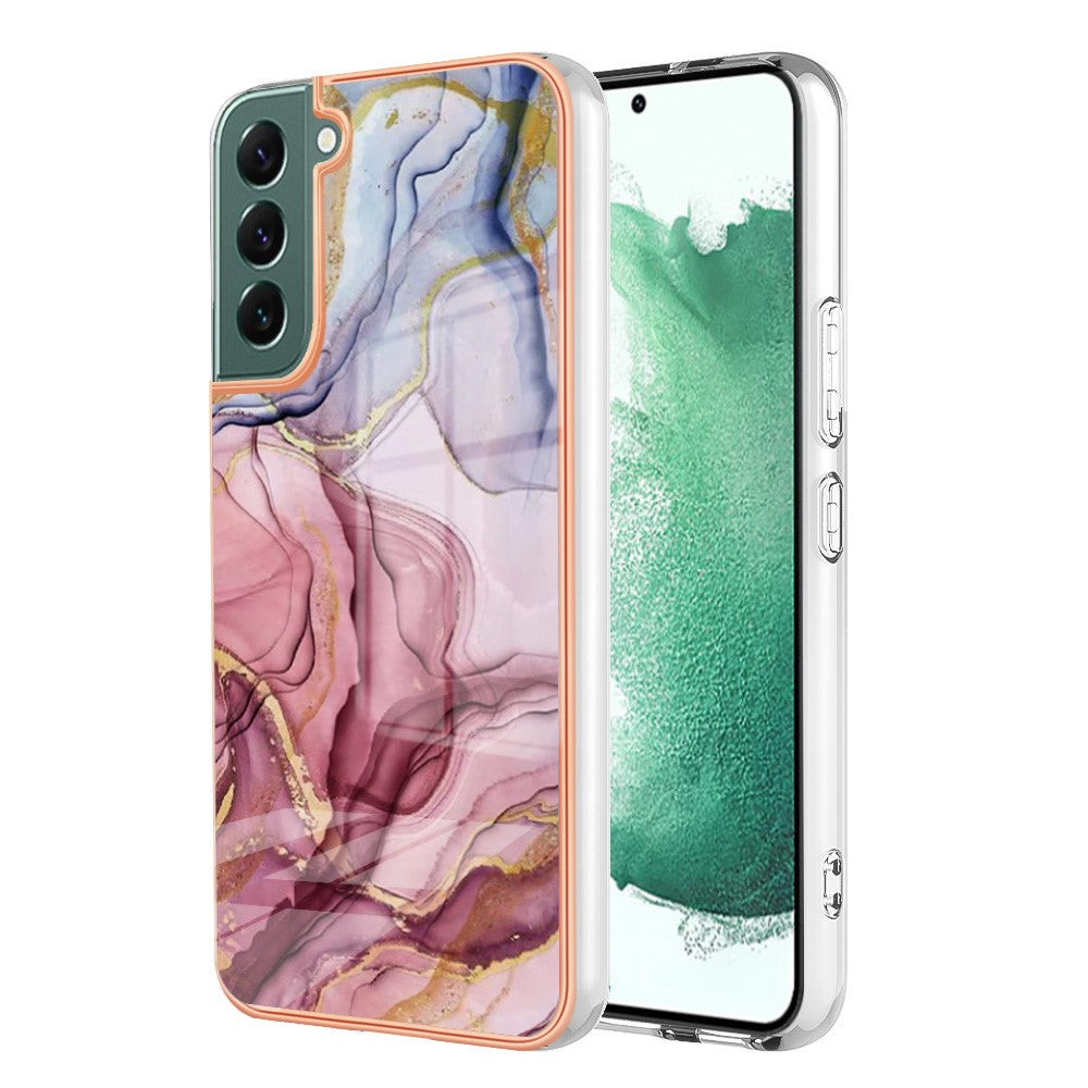 Galaxy S23 Plus Schutzhülle – Mit Marmormuster 2,0 mm Galvanik-Rückseite