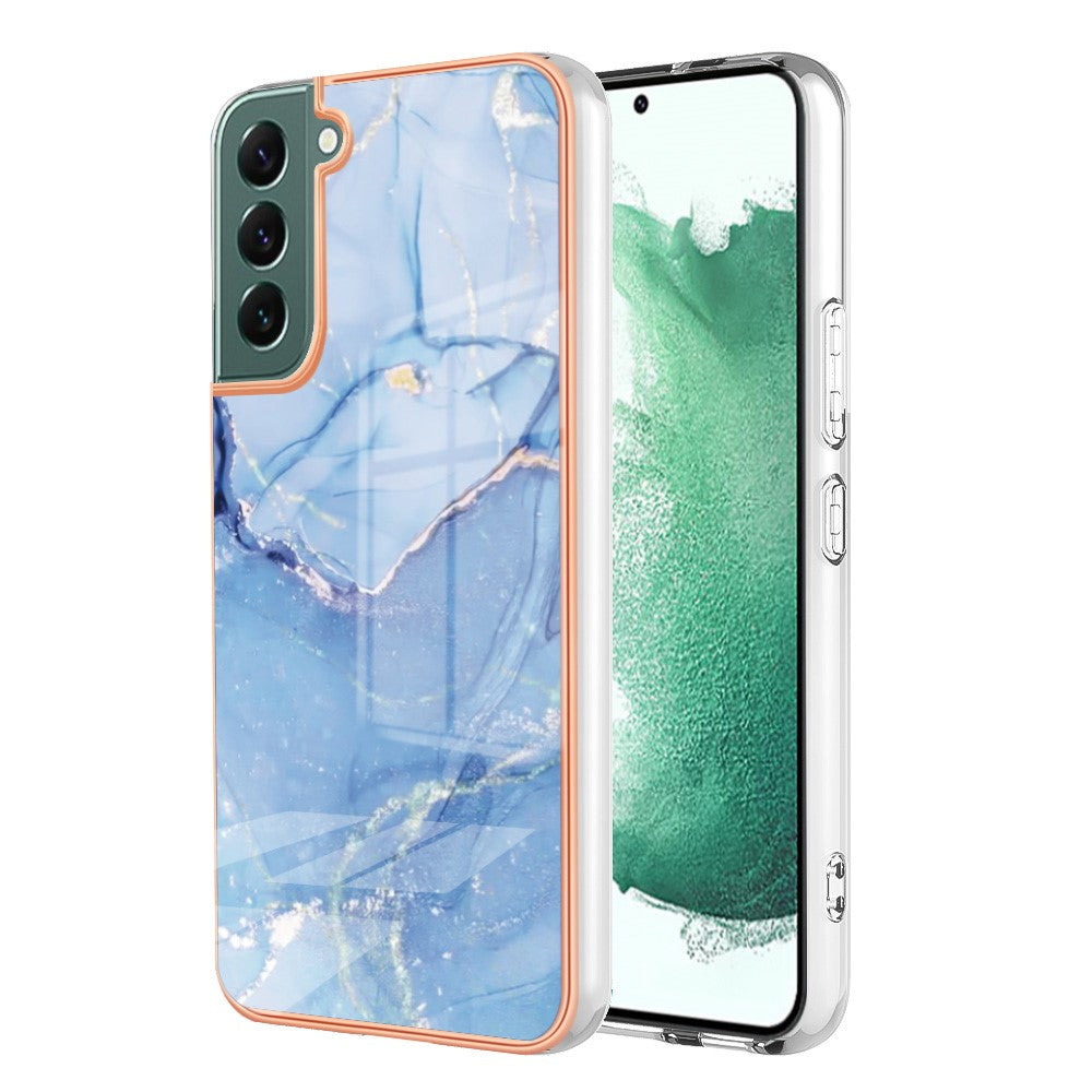 Galaxy S23 Plus Schutzhülle – Mit Marmormuster 2,0 mm Galvanik-Rückseite