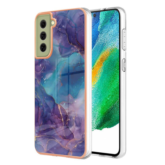 Galaxy S21 FE 5G Schutzhülle – Mit Marmormuster 2,0 mm Galvanik-Rückseite
