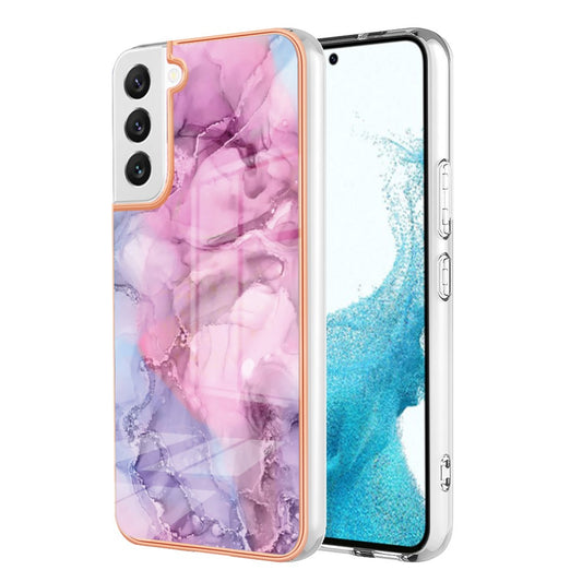 Galaxy S22 5G Schutzhülle – Mit Marmormuster 2,0 mm Galvanik-Rückseite