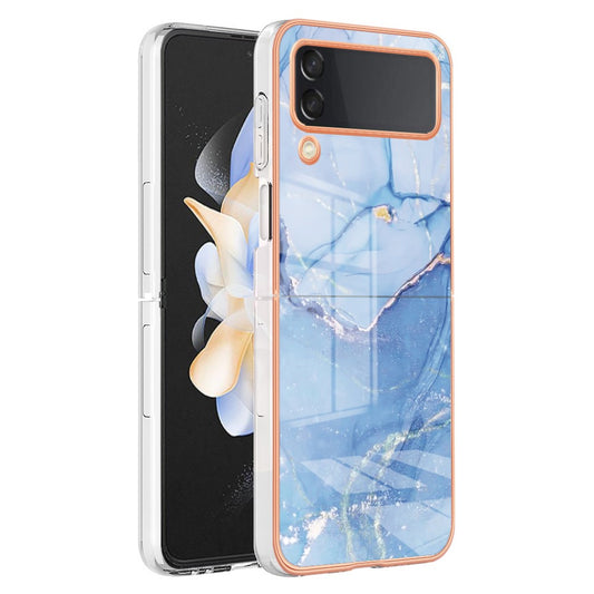 Galaxy Z Flip3 5G Schutzhülle – Mit Marmormuster 2,0 mm Galvanik-Rückseite