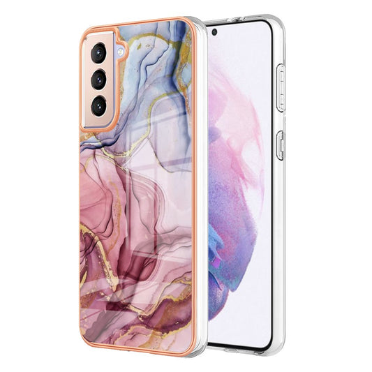 Galaxy S21 Plus 5G Schutzhülle – Mit Marmormuster 2,0 mm Galvanik-Rückseite