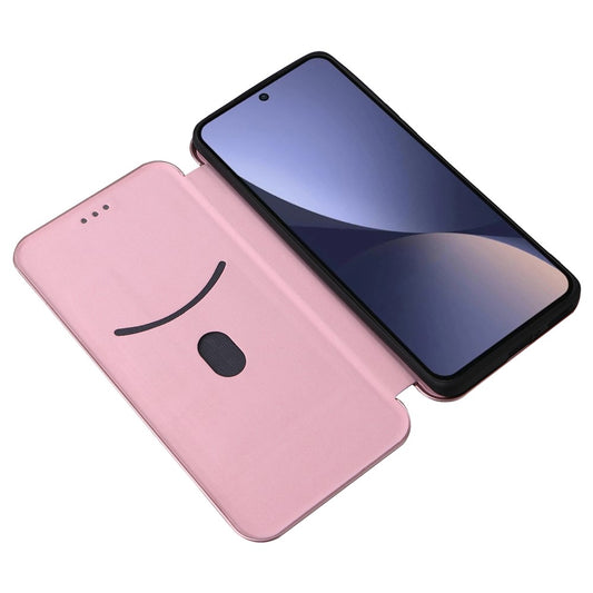 Xiaomi 13 Pro 5G Handyhülle – Fallschutz aus PU-Leder, Kartensteckplatz, Ständer, Karbonfaser-Textur, magnetische Klapphülle