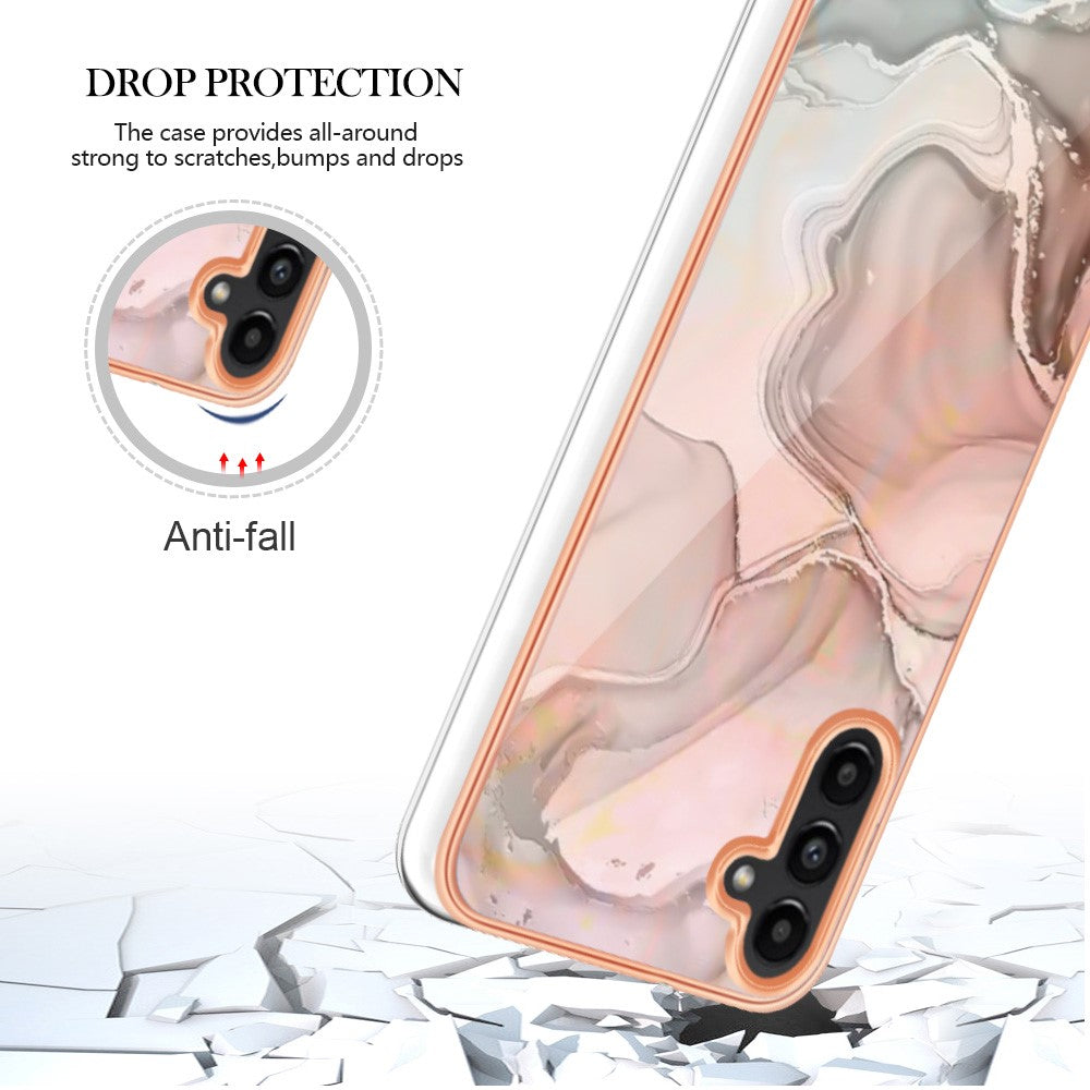 Galaxy A54 5G Schutzhülle – Mit Marmormuster 2,0 mm Galvanik-Rückseite