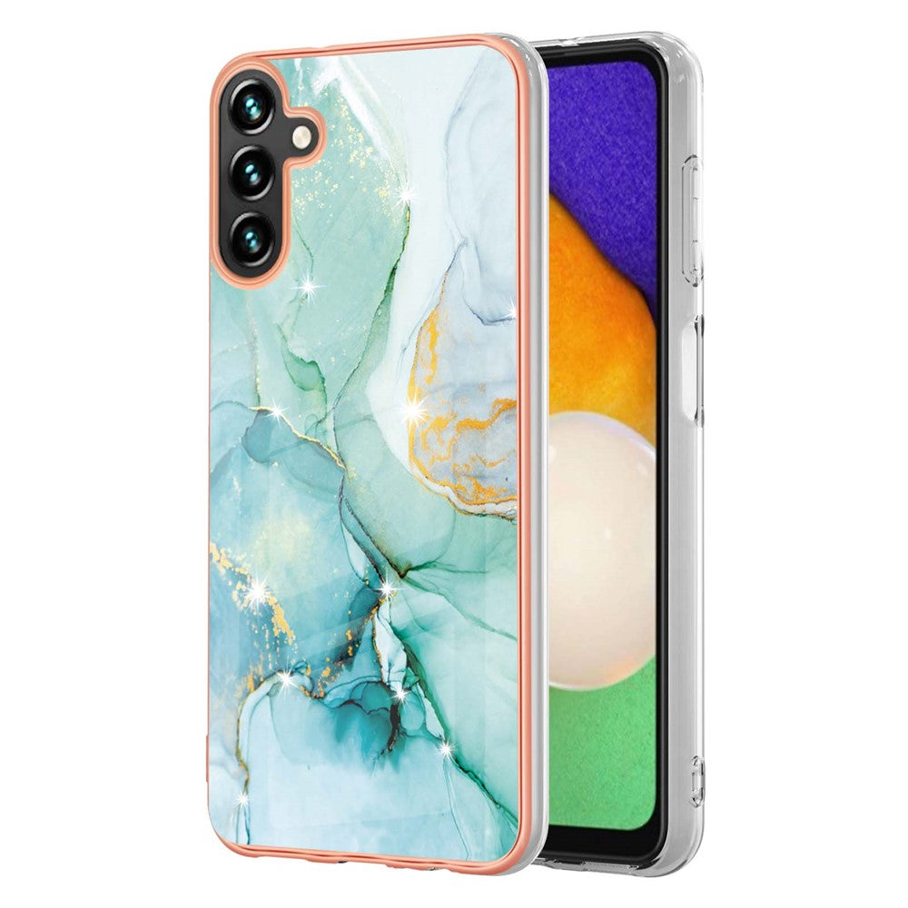 Galaxy A54 5G Schutzhülle – Mit Marmormuster 2,0 mm Galvanik-Rückseite