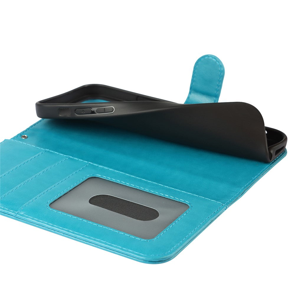 iPhone 14 Plus Wallet-Hülle – Mit Musterdruck, Kartenfächer & Riemen