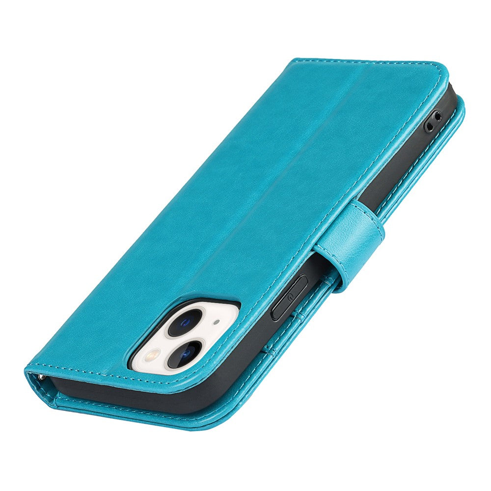 iPhone 14 Plus Wallet-Hülle – Mit Musterdruck, Kartenfächer & Riemen