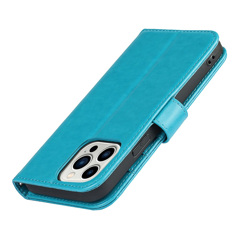 iPhone 14 Pro Max Wallet-Hülle – Mit Musterdruck, Kartenfächer & Riemen