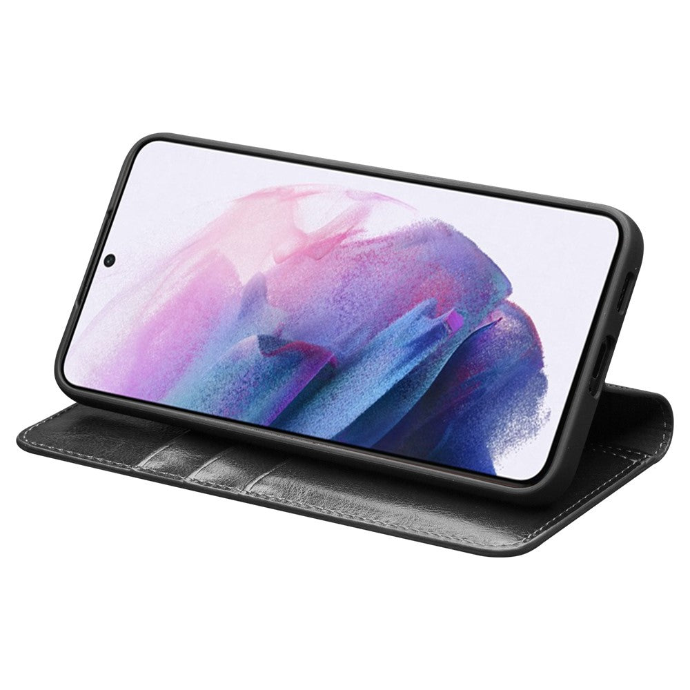 Galaxy S23 Plus Echtleder-Handyhülle – Geldbörse & Standfunktion