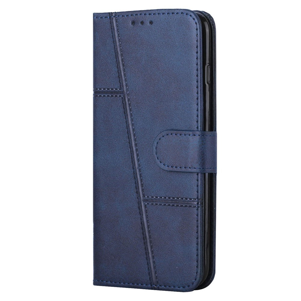 For Xiaomi 13 Pro 5G PU Leather Wallet Phone Case Magnetic Clasp Foldable Stand Imprinted Stitching Line Cover