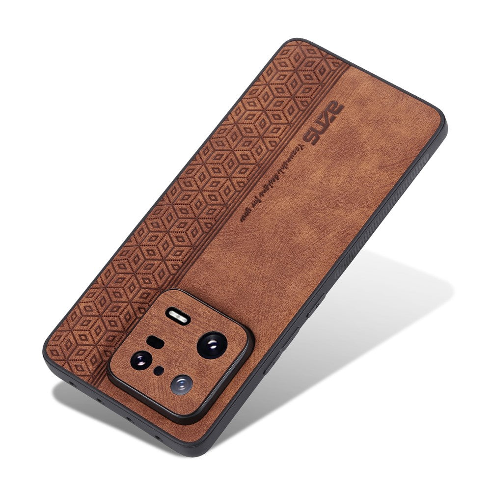 AZNS For Xiaomi 13 Pro 5G Shockproof PU Leather+TPU Phone Cover Imprinted Pattern Anti-Scratch Cell Phone Case