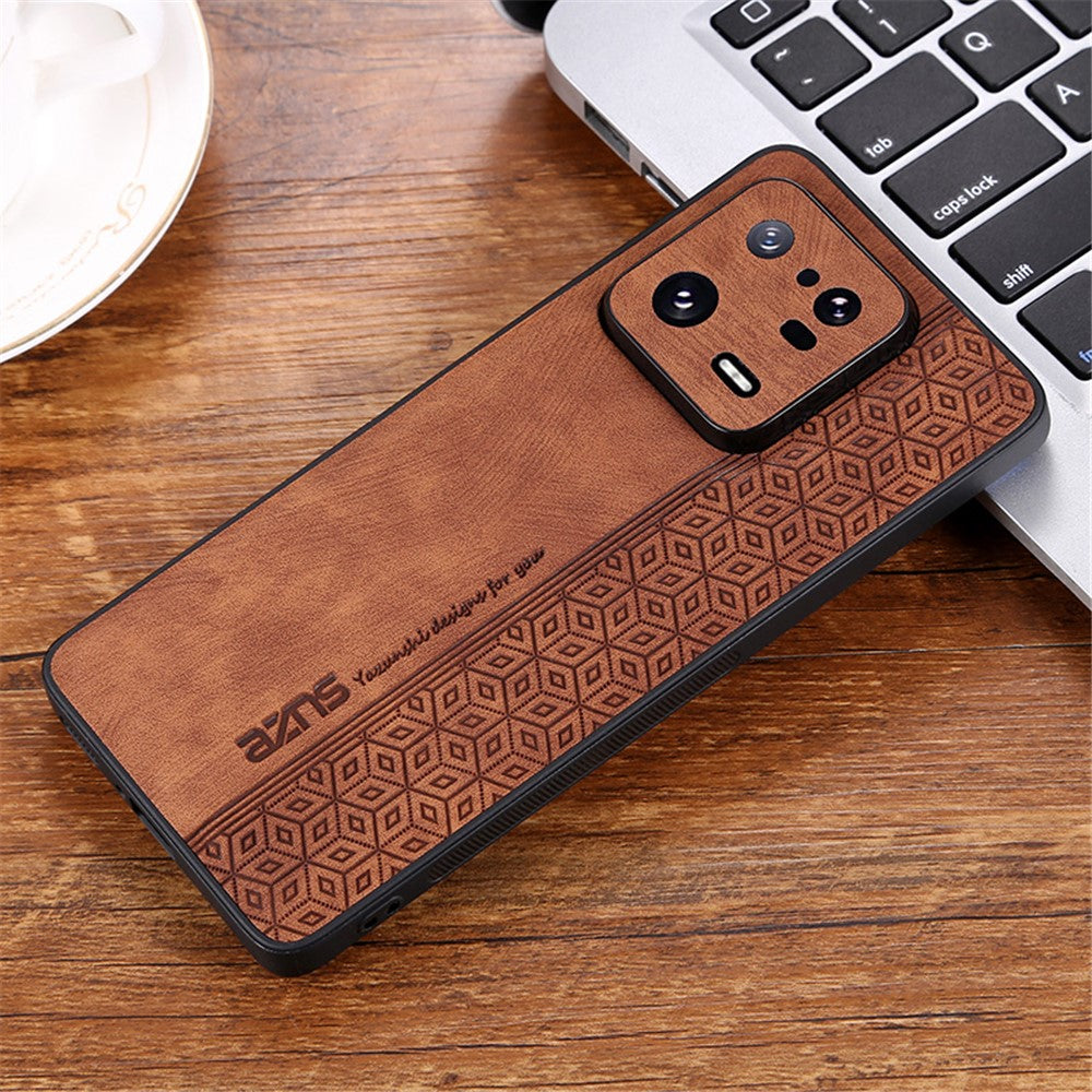 AZNS For Xiaomi 13 Pro 5G Shockproof PU Leather+TPU Phone Cover Imprinted Pattern Anti-Scratch Cell Phone Case