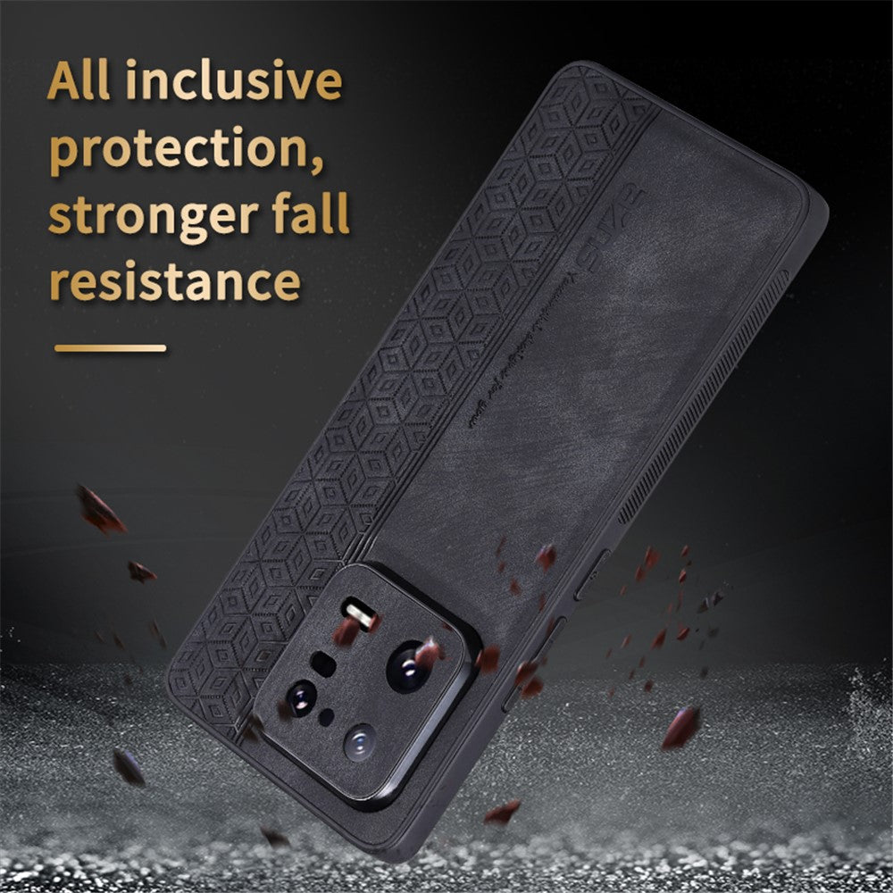 AZNS For Xiaomi 13 Pro 5G Shockproof PU Leather+TPU Phone Cover Imprinted Pattern Anti-Scratch Cell Phone Case
