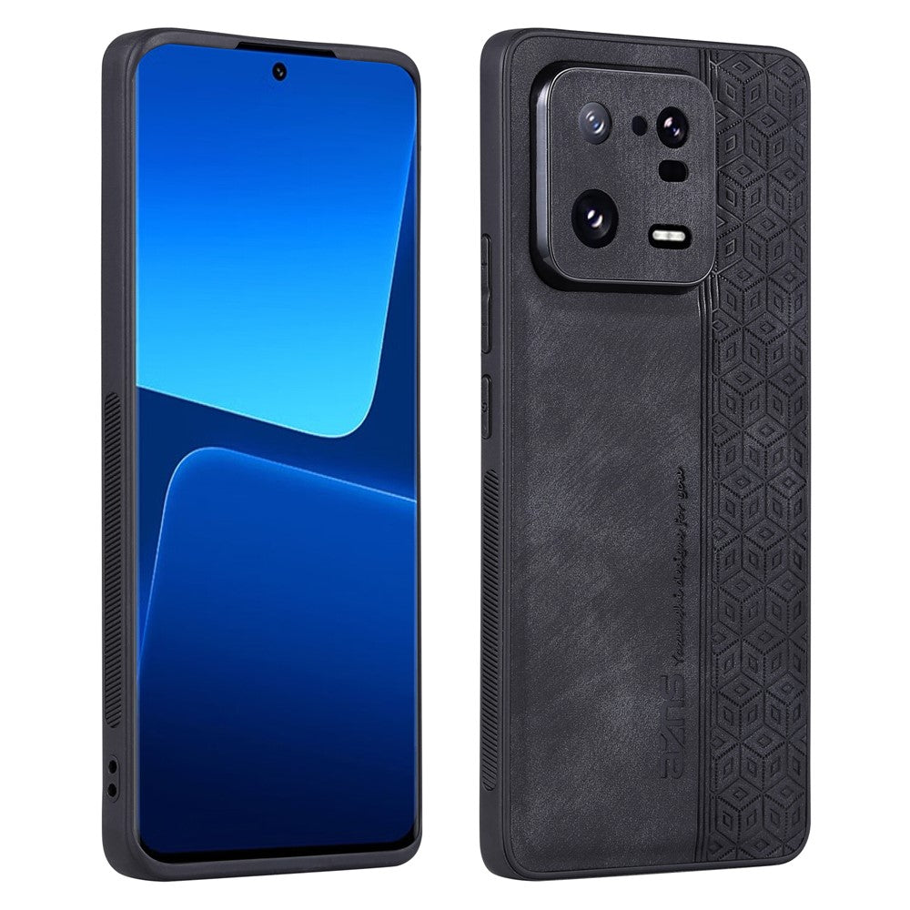 AZNS For Xiaomi 13 Pro 5G Shockproof PU Leather+TPU Phone Cover Imprinted Pattern Anti-Scratch Cell Phone Case