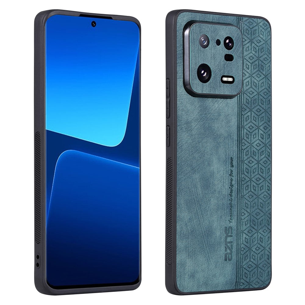 AZNS For Xiaomi 13 Pro 5G Shockproof PU Leather+TPU Phone Cover Imprinted Pattern Anti-Scratch Cell Phone Case