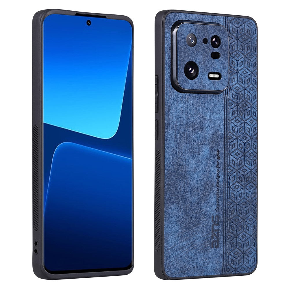 AZNS For Xiaomi 13 Pro 5G Shockproof PU Leather+TPU Phone Cover Imprinted Pattern Anti-Scratch Cell Phone Case