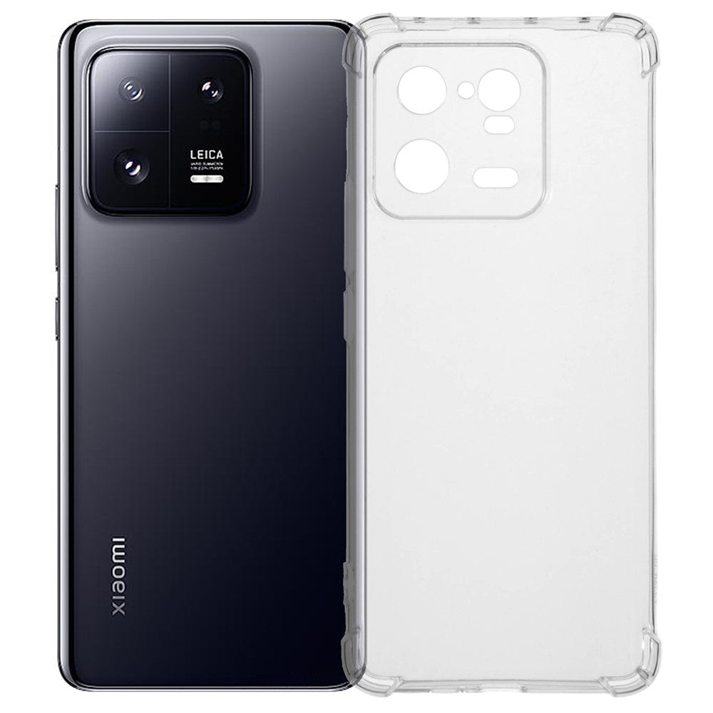 For Xiaomi 13 Pro 5G Shockproof Clear Flexible TPU Phone Case Non-Slip Mobile Phone Back Cover Shell