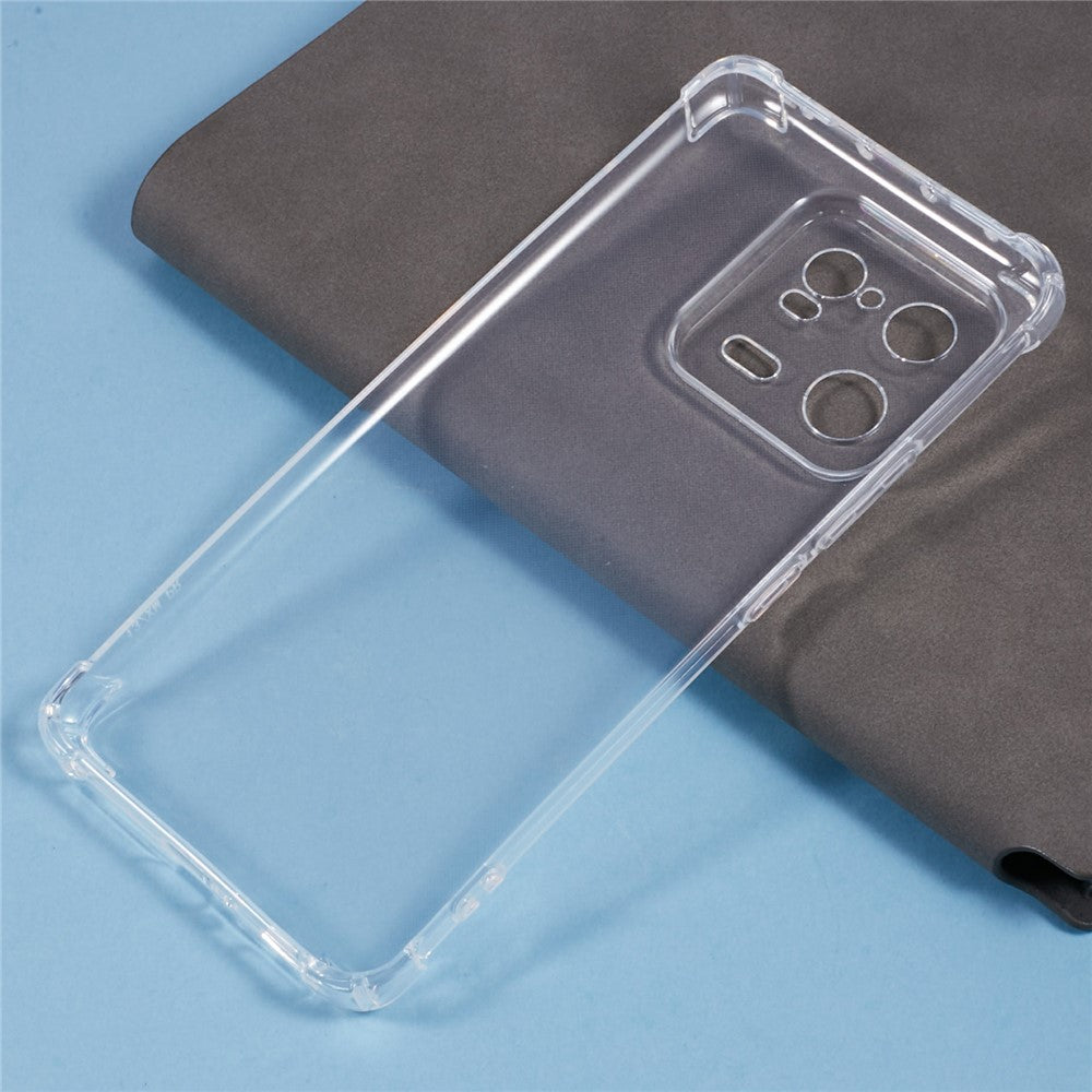 For Xiaomi 13 Pro 5G Shockproof Clear Flexible TPU Phone Case Non-Slip Mobile Phone Back Cover Shell