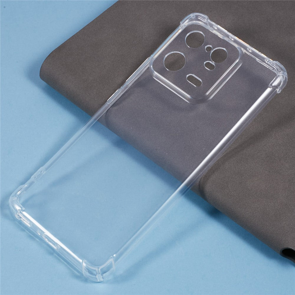 For Xiaomi 13 Pro 5G Shockproof Clear Flexible TPU Phone Case Non-Slip Mobile Phone Back Cover Shell