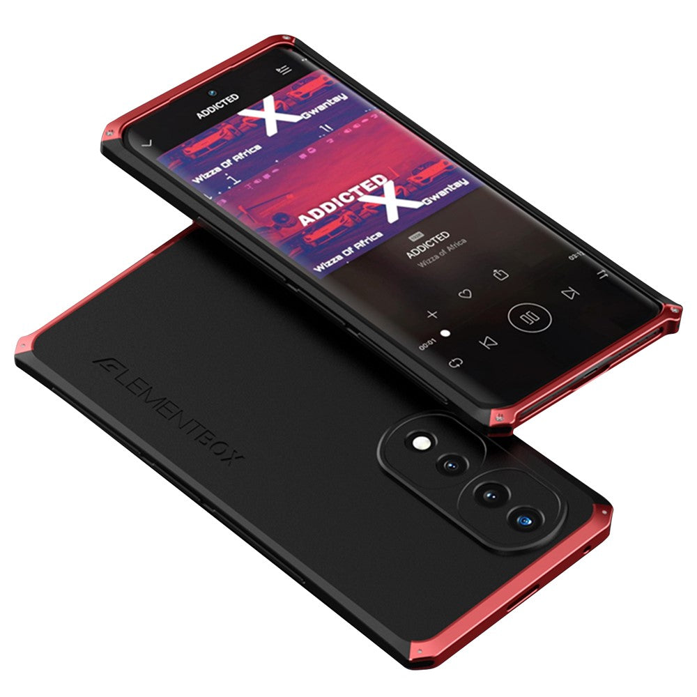 ELEMENT BOX For Honor 70 5G Hard PC Back Metal Frame Hybrid Case 3-Piece Design Anti-drop Phone Cover