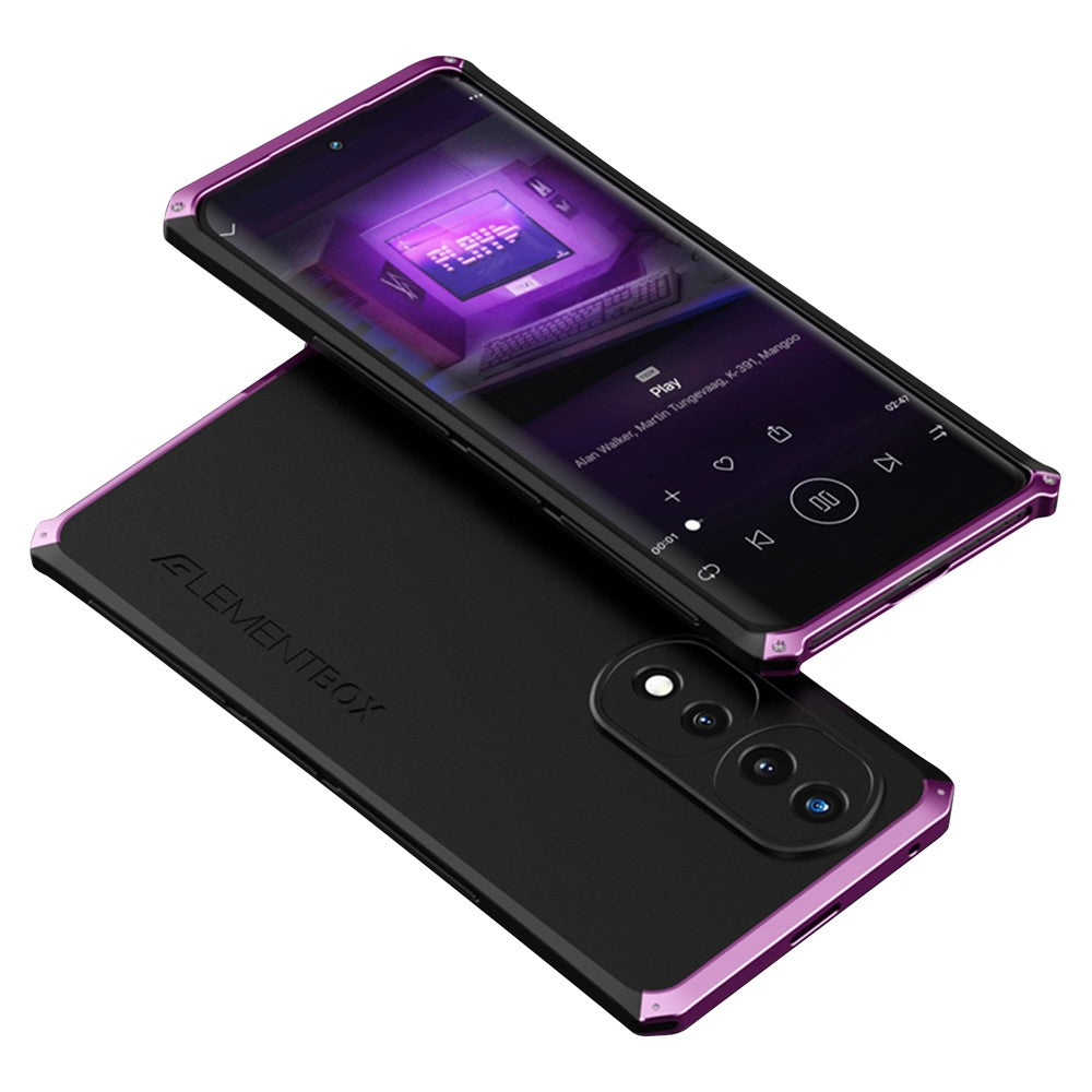 ELEMENT BOX For Honor 70 5G Hard PC Back Metal Frame Hybrid Case 3-Piece Design Anti-drop Phone Cover