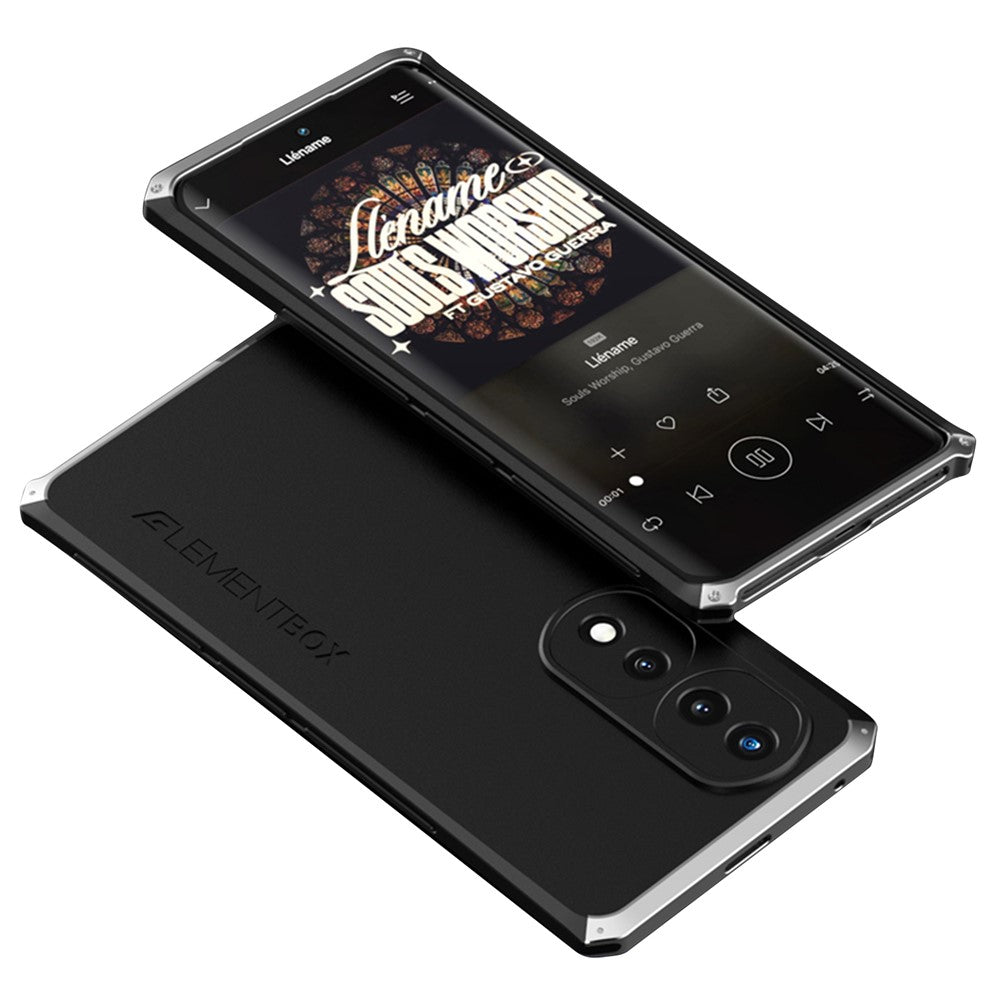 ELEMENT BOX For Honor 70 5G Hard PC Back Metal Frame Hybrid Case 3-Piece Design Anti-drop Phone Cover