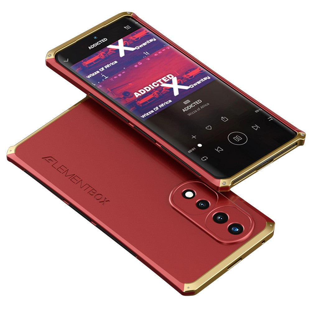 ELEMENT BOX For Honor 70 5G Hard PC Back Metal Frame Hybrid Case 3-Piece Design Anti-drop Phone Cover