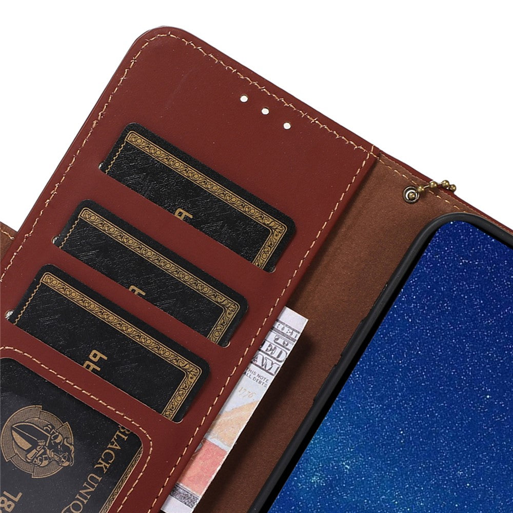 For Xiaomi 13 5G RFID Blocking Phone Case Genuine Leather Hands-free Stand Wallet Magnetic Flip Cover
