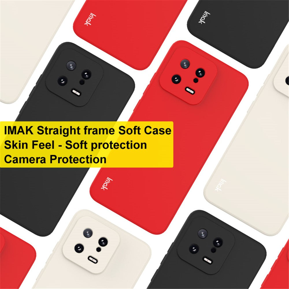 IMAK UC-4 Series for Xiaomi 13 5G Straight Edge TPU Case Precise Cutout Camera Protection Anti-drop Cover