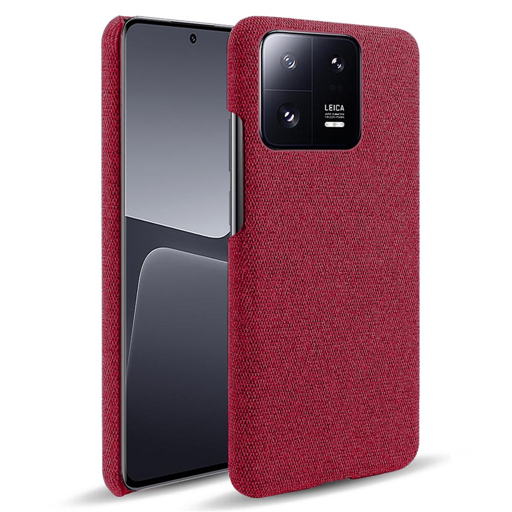 Shockproof Phone Case For Xiaomi 13 Pro 5G, Solid Color Hard PC Cloth Texture Mobile Phone Cover