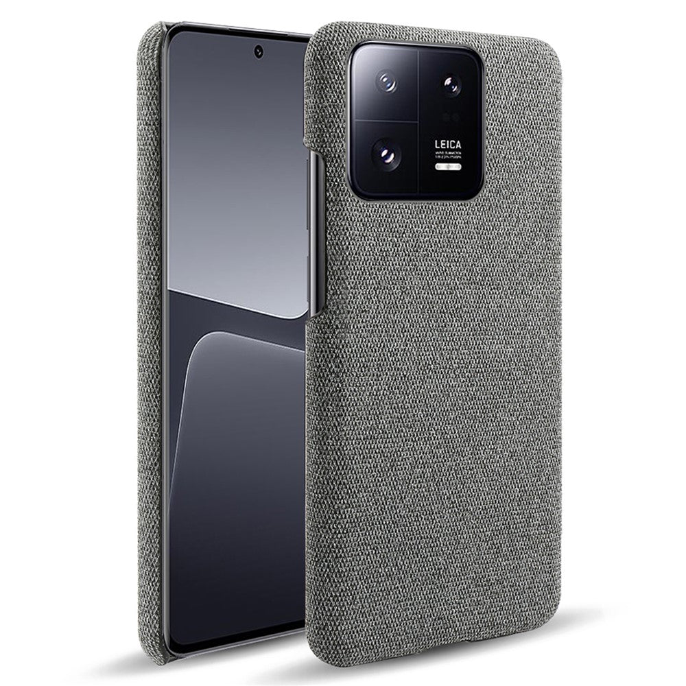 Shockproof Phone Case For Xiaomi 13 Pro 5G, Solid Color Hard PC Cloth Texture Mobile Phone Cover
