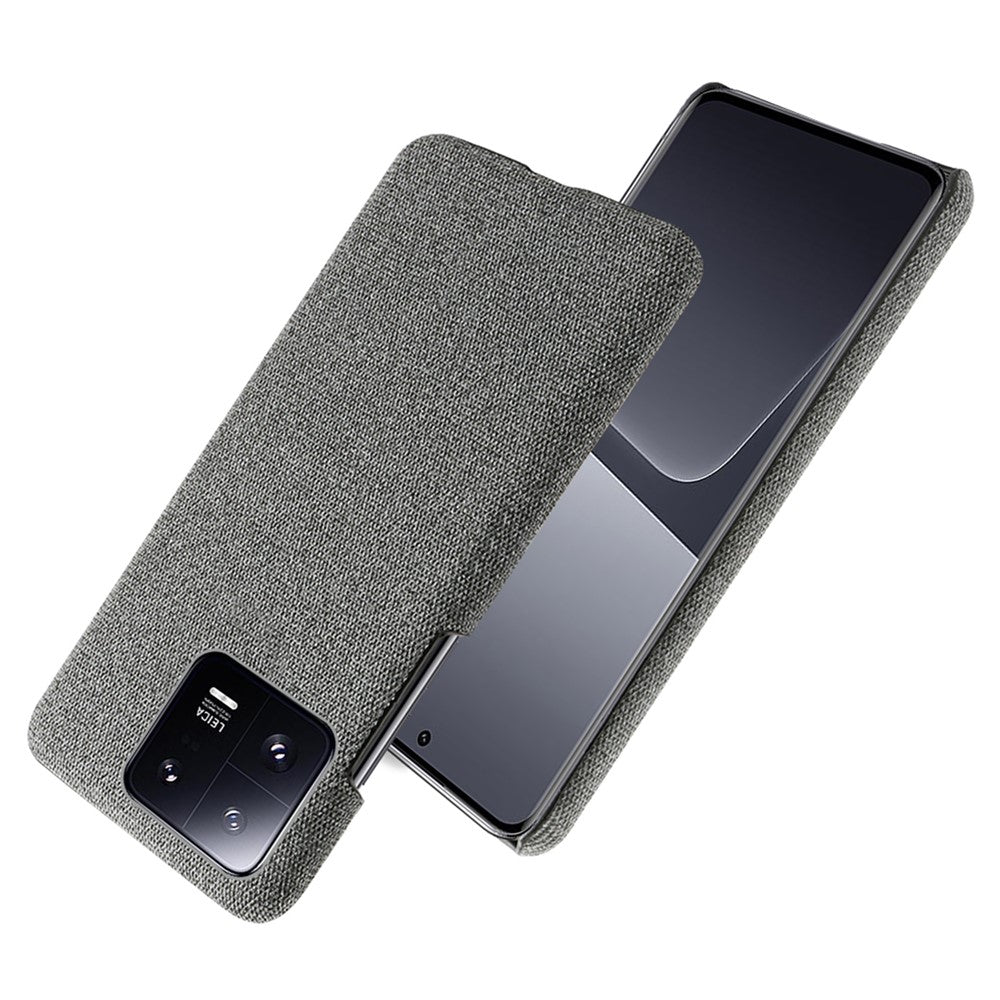 Shockproof Phone Case For Xiaomi 13 Pro 5G, Solid Color Hard PC Cloth Texture Mobile Phone Cover