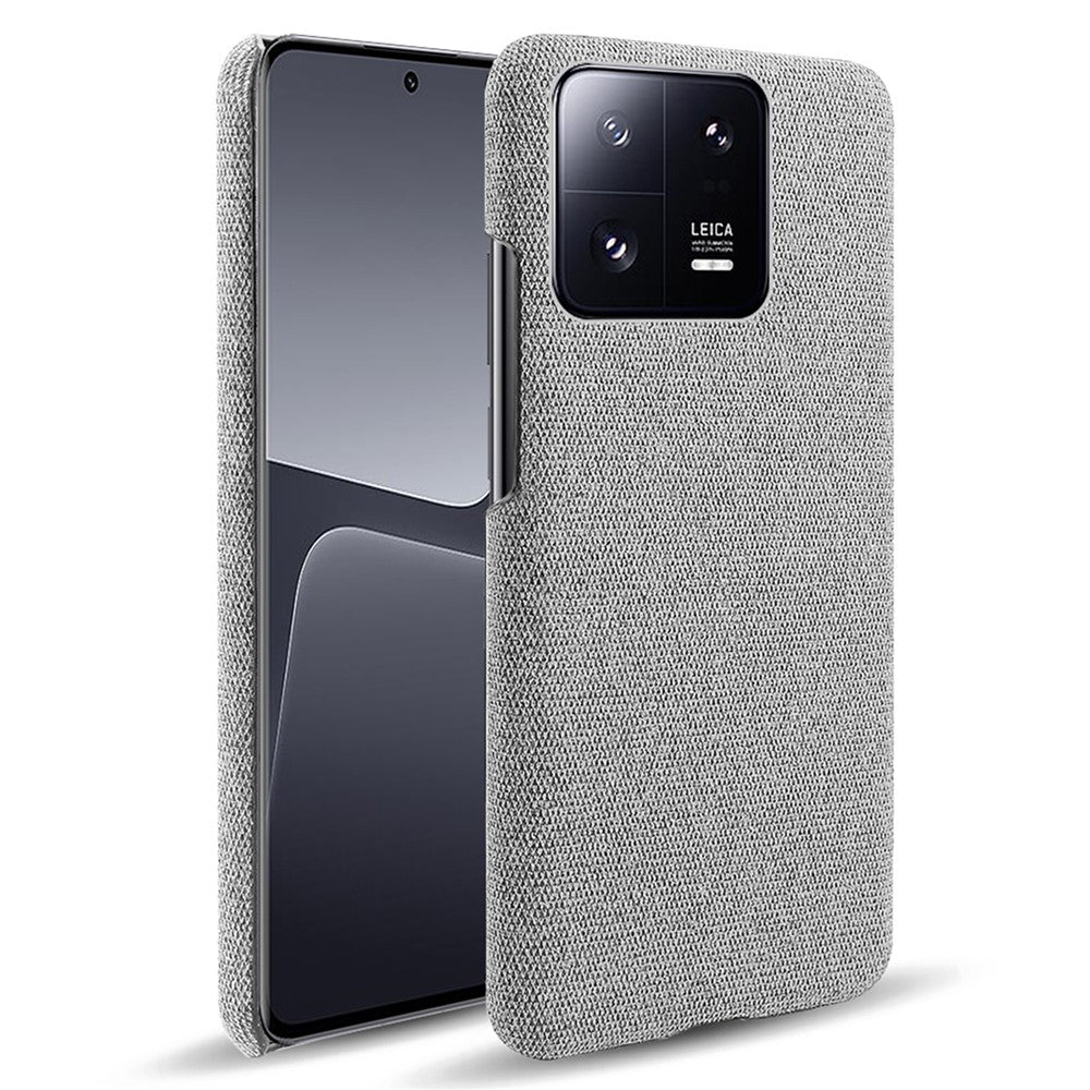 Shockproof Phone Case For Xiaomi 13 Pro 5G, Solid Color Hard PC Cloth Texture Mobile Phone Cover