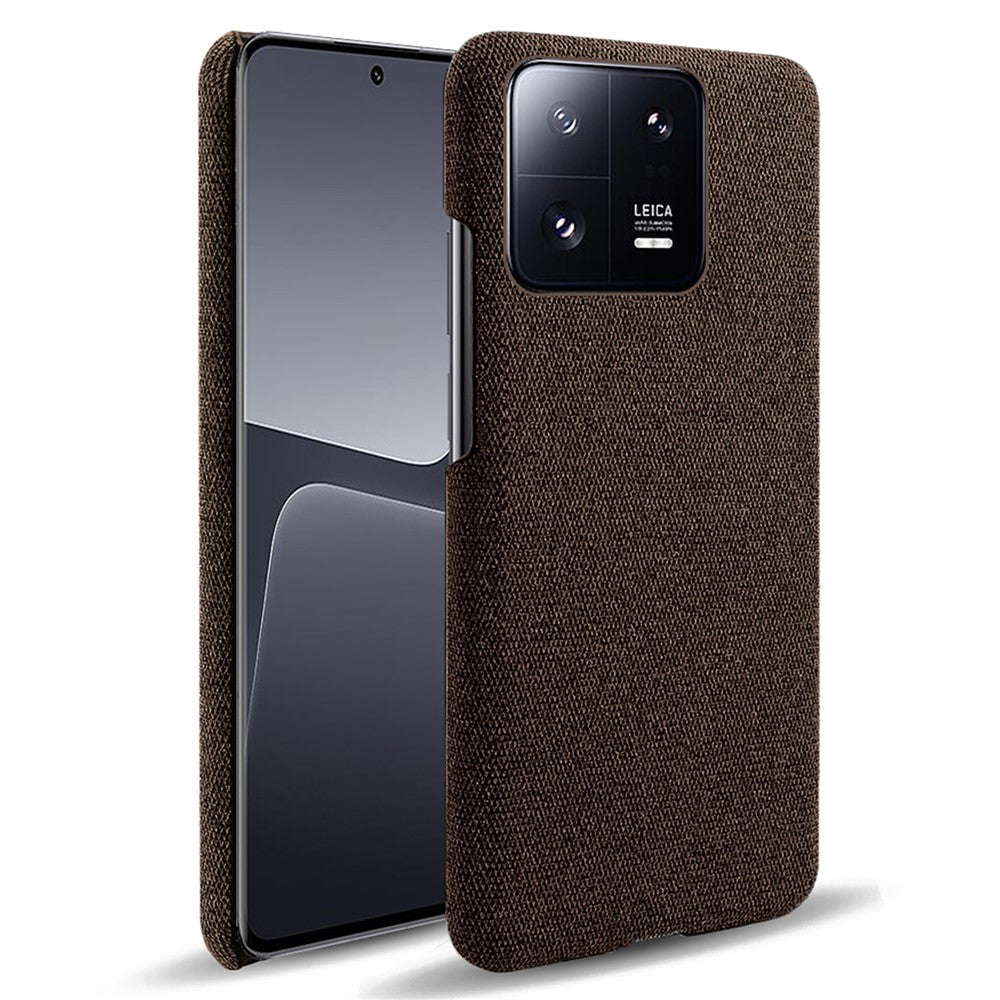 Shockproof Phone Case For Xiaomi 13 Pro 5G, Solid Color Hard PC Cloth Texture Mobile Phone Cover