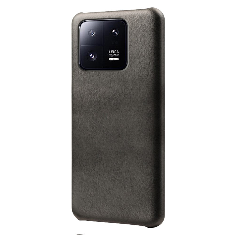 For Xiaomi 13 Pro 5G Calf Textured Cell Phone Cover Anti-fall PU Leather Coated PC Mobile Phone Case