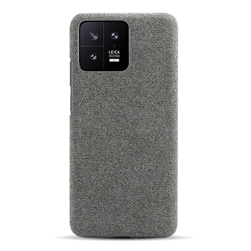 For Xiaomi 13 5G Non-slip Protective Smartphone Case Solid Color Hard PC Cloth Texture Phone Cover