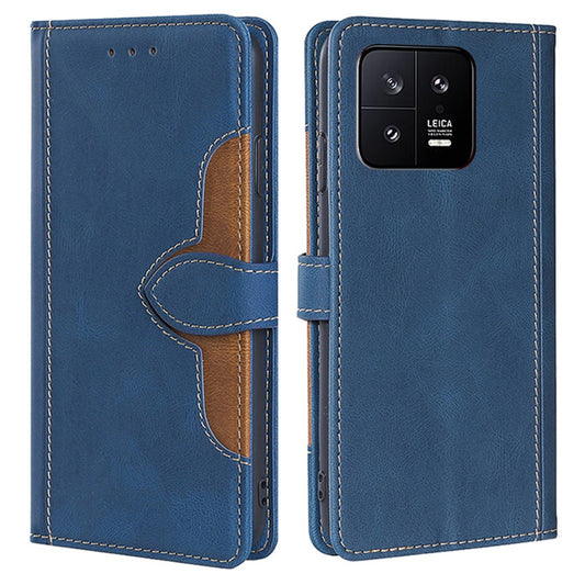 Xiaomi 13 Handyhülle – 5G Drop-proof Strohhut Muster PU Leder Telefon Fall Haut-touch Feeling Kratzfeste Handy Abdeckung Stehen Brieftasche