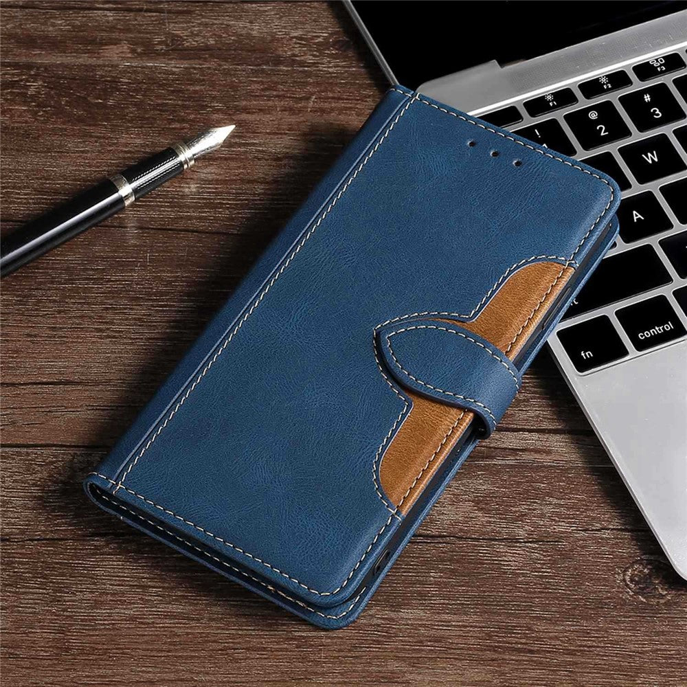 For Xiaomi 13 5G Drop-proof Straw Hat Pattern PU Leather Phone Case Skin-touch Feeling Scratch-resistant Cell Phone Cover Stand Wallet