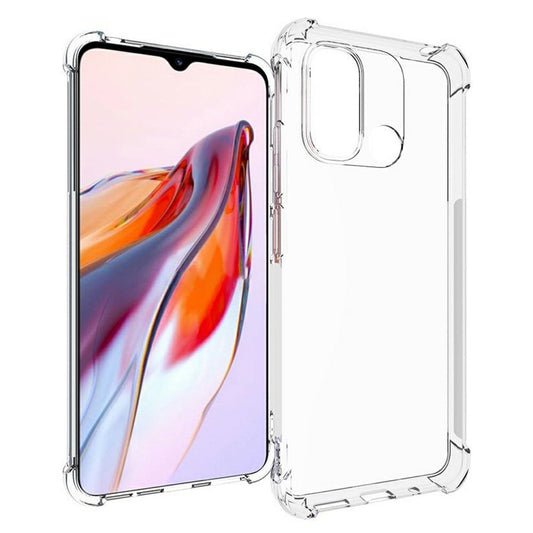 For Xiaomi Redmi 12C 4G Crystal Clear Cover Raised Reinforced Corner Soft TPU Anti-Slip Phone Case