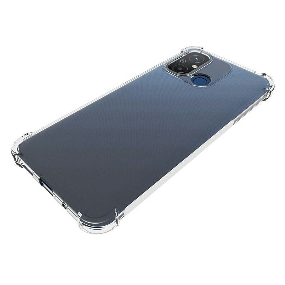 For Xiaomi Redmi 12C 4G Crystal Clear Cover Raised Reinforced Corner Soft TPU Anti-Slip Phone Case