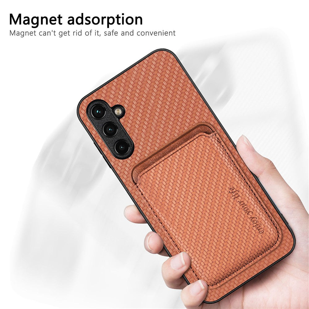 Galaxy A54 5G Schutzhülle – Magnetische abnehmbare Kartenhalter-Rückseite