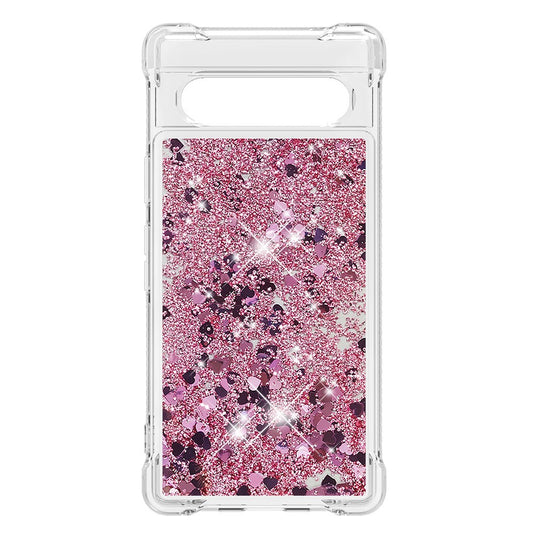Pixel 7a Glitzer-Hülle – Stoßfest & mit Treibsand