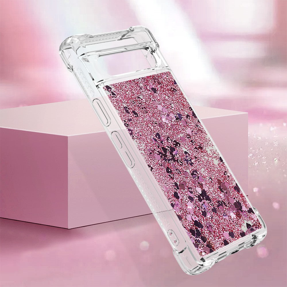 Pixel 7a Glitzer-Hülle – Stoßfest & mit Treibsand