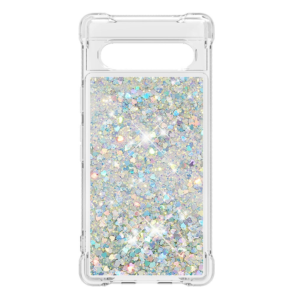 Pixel 7a Glitzer-Hülle – Stoßfest & mit Treibsand